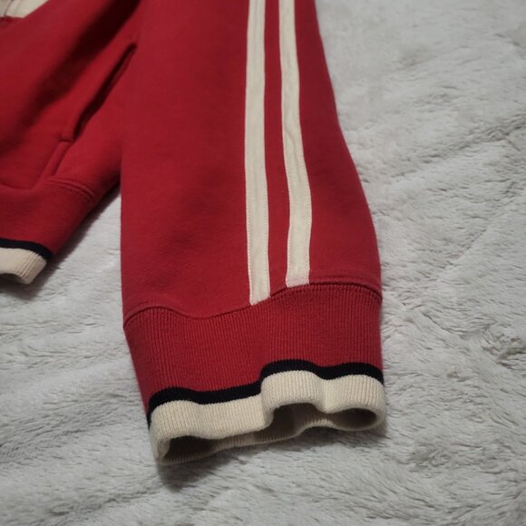 Mondetta sport zipup RED sweater Canada Flag patch size L JACKET Vintage men's - Picture 2 of 12